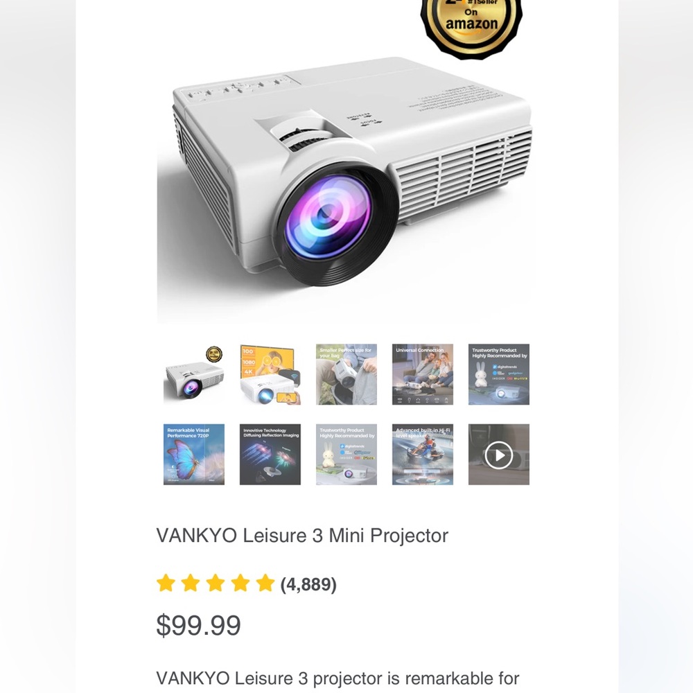 Mini Projector & Screen